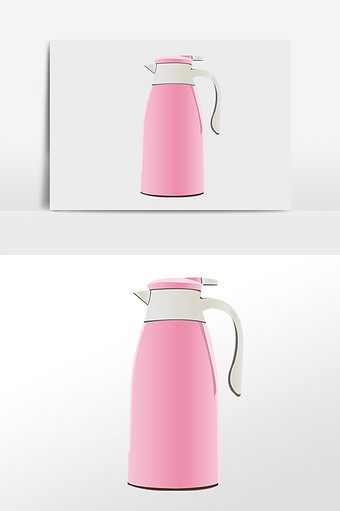 粉色水壺的日常詩(shī)意 手繪插畫中的生活溫度